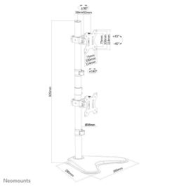 Neomounts Full Motion Dual Desk Mount (Desk Stand) For Two 10-32" Monitor Screens - Black Neomounts Full Motion Dual Desk Mount (Desk Stand) For Two 10-32" Monitor Screens - Black