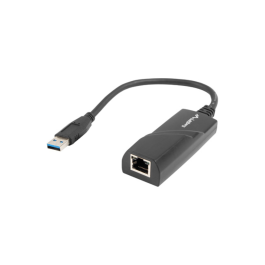 Lanberg Adaptador Red USB 3.0 a Gigabit Ethernet RJ45 con cable de 0.15 m, color negro - Compatible con Windows, Mac, Hot-swap Precio: 15.49999957. SKU: S5615286