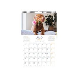 Calendario Espiral Pared Liderpapel Imagenes Perros 2025 Para Escribir 25x40 cm Papel 157 gr