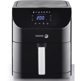 Freidora sin aceite - FAGOR - Airfryer XL - 8L - 1800 W - Pantalla táctil - 7 preprogramaciones de cocción - Temporizador - Negra Freidora sin aceite - FAGOR - Airfryer XL - 8L - 1800 W - Pantalla táctil - 7 preprogramaciones de cocción - Temporizador - Negra