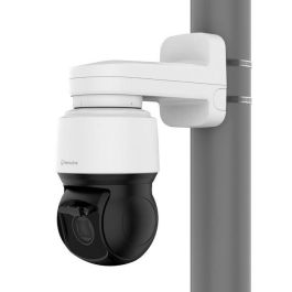 Hanwha Wisenet Soporte de Montaje para Pared y Poste Blanco, Compatible con Cámaras de Seguridad IP Wisenet