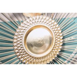 DKD Home Decor Cuadro Decorativo Abstracto Glam Beige Verde 160x80 cm Set de 2 Unidades de Aluminio Mdf