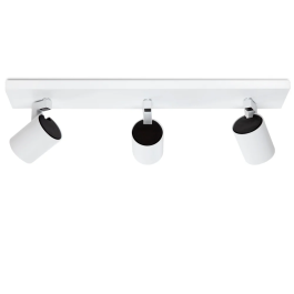 Aplique de Pared "Lumiastra" Blanco Orientable Aluminio 3xGU10 Sin Bombilla