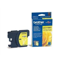 Brother LC1100Y Cartucho de Tinta Genuino Amarillo. Calidad Original para Impresiones con Colores Intensos y Claridad Perfecta.