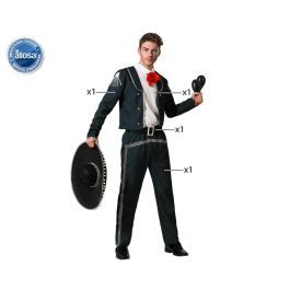 Disfraz Mariachi Traje Negro Hombre Adulto XXL Disfraz Mariachi Traje Negro Hombre Adulto XXL