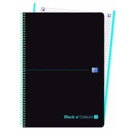 Bloc Oxford Black N´Colors Eu.Book 1 Micro.Tapa Pp A4+ 80H Cuadric. 5X5 90G Negro/Turquesa (Set de 5) Precio: 21.99000034. SKU: B1BE68BEC7