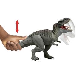 Mattel Dinosaurio Articulado con Sonido Jurassic World T-Rex Ataca. Figura de Acción 9x21x12 cm. Recomendado 4+ Años. Pilas AA.