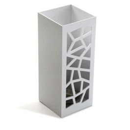 Paraguero Blanco Geometric Versa 22x48.5 cm Madera MDF Estilo Fusion-Chic Precio: 30.79000001. SKU: S3404080