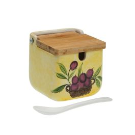 Azucarero Versa Cerámica Bambú Porcelana Dolomita 8 x 8 x 8 cm Oliva Precio: 6.99620064. SKU: B18H6TZE48