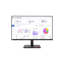 Lenovo ThinkVision T32p-30 Monitor 31.5" 4K UHD IPS (3840x2160) 4ms 60Hz HDMI DP USB-C Pivot Black