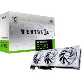 MSI GeForce RTX 5080 VENTUS 3X 16G OC WHITE - Tarjeta gráfica NVIDIA 16 GB GDDR7, 3 ventiladores, PCIe x16 5.0, 912-V531-062 Precio: 1369.59000002. SKU: B18GB5R8FH