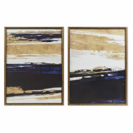 Cuadro Glam DKD Home Decor Azul Dorado 3 x 80 x 60 cm (2 Unidades) Precio: 43.88999967. SKU: B139ZKB6PR