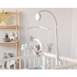 KioKids Móvil Musical para Cuna Elefante Gris con Nubes y Estrellas, Nana Relajante Mecanismo de Cuerda Colección Dolci Amici para Bebés +0 Meses Precio: 26.49999946. SKU: B12D8SKTXT