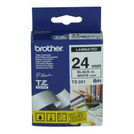 Brother TZ Cinta de Etiquetar Adhesiva Blanca Brillante 24mm Precio: 20.50000029. SKU: B1BJJQNY34
