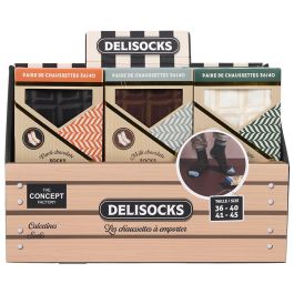 The Concept Factory Par Calcetines De Chocolate Blanco, Con Leche, Negro Tallas 36-40 / 41-45