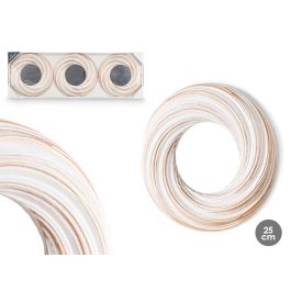 Set 3 Espejos Redondo Ondas Blanco Dorado Giftdecor 77X3CM (8 Unidades) Precio: 48.50000045. SKU: B1GB9VL6GW