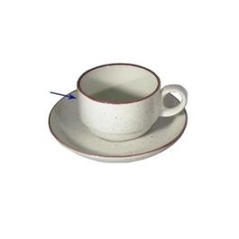 SUMMA TRAZOS - Taza Apilable para Té de 20 cl, Diseño Red con Borde Color (Verde, Oro, Rojo), Vajilla Rústica, Colección Trazos (Set de 6) Precio: 4.49999968. SKU: B17QHD9YRX