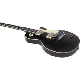 EKO Guitarra Eléctrica LS300 Tipo LP Les Paul Negra 6 Cuerdas Cuerpo Álamo Mástil Arce Diapasón Laurel Pastillas Humbucker