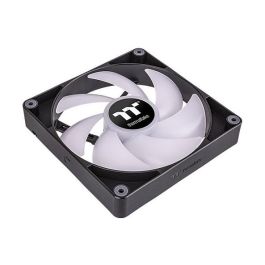 Thermaltake CT120 Ventilador PC ARGB Sync 120mm, 500-2000rpm, Negro/Blanco, Iluminación LED Multi, 2 Piezas