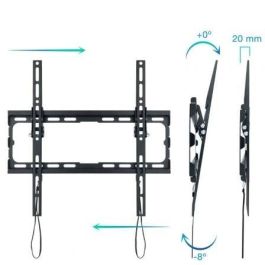 TooQ LP1071T-B Soporte de Pared Fijo/Inclinable para TV 32-70" hasta 45kg, VESA hasta 400x400, Dist. Pared 20mm, Negro