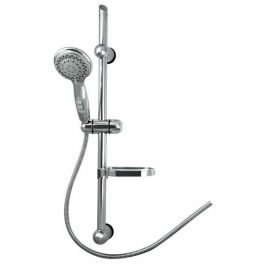 ROUSSEAU COMBIBARRE 3 JETS STOP'O Barra de Ducha con Ducha de Mano, 3 Chorros, Ahorro Agua, Botón Parada, Flexible, Cromo, sin Grifo