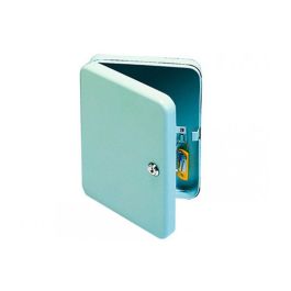 Q-connect Armario metálico portallaves de acero para 20 llaves, cerradura de seguridad, 200x160x60 mm