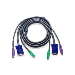 Aten Cable KVM para Conexión de PC y Consola - Conectores HDB, PS/2 y Vídeo VGA - 1.8 Metros de Largo, Diseño Delgado Precio: 21.49999995. SKU: B1BAN8Q8J8