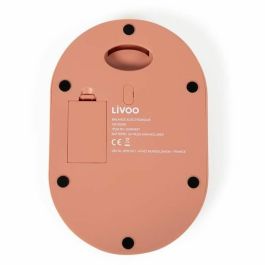 Livoo DOM493T Báscula de Cocina Electrónica Digital, ideal para pesar alimentos e ingredientes, color Terracota