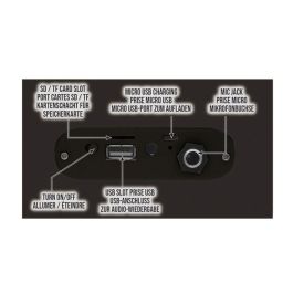 Lexibook Altavoz Bluetooth Portátil Karaoke Harry Potter con Micrófono, Luces, USB, Micro SD y Batería Recargable