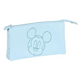 Portatodo Triple Mickey Mouse Clubhouse Baby Azul claro (22 x 12 x 3 cm) Portatodo Triple Mickey Mouse Clubhouse Baby Azul claro (22 x 12 x 3 cm)