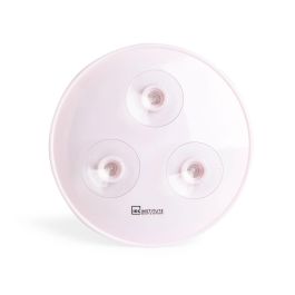 IDC INSTITUTE Espejo con aumento x5 lila para maquillaje detallado y cuidado personal, 1 unidad