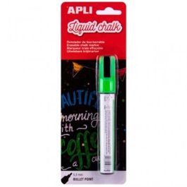 Apli Marcador Tiza Líquida Punta Redonda 5,5 mm Verde Rotulador para Pizarras, Ventanas y Superficies Lisas Precio: 2.50000036. SKU: B193YTQAS2