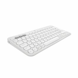 LOGITECH - Teclado inalámbrico - Pebble Keys 2 M380s - Bluetooth - Botón Easy-Switch - Blanco - (920-011804)