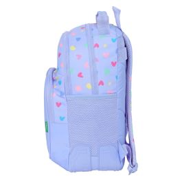 Mochila Escolar Benetton Lila Lila 32 x 42 x 15 cm