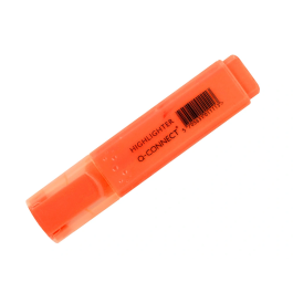 Q-connect Rotulador Fluorescente Naranja Punta Biselada Trazo 1-5 mm