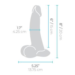 Consolador Realista B-Vibe Silicona Ø 4 cm (15,2 cm)
