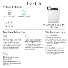 HP 7PS86A Impresora Láser Monocromo Enterprise M612DN Dúplex 71ppm, Seguridad Avanzada Empresa Blanca HP 7PS86A Impresora Láser Monocromo Enterprise M612DN Dúplex 71ppm, Seguridad Avanzada Empresa Blanca