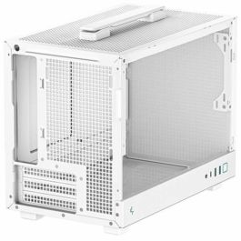 Deepcool Caja Ordenador Gaming Mini-ITX CH160, Blanco, Compatible con Tarjetas Gráficas hasta 30.5 cm, Panel de Vidrio Templado