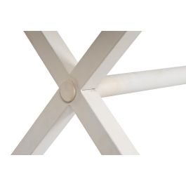 DKD Home Decor Mesa Comedor Moderno Blanco Dorado 90 x 76 x 180 cm