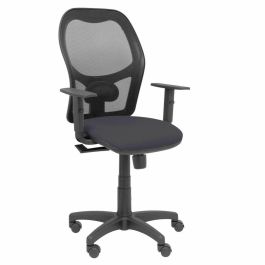PIQUERAS Y CRESPO Silla Alocen malla negra asiento bali gris oscuro brazos regulables Precio: 192.49999989. SKU: S5703810