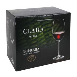 Bohemia Set 6 Copas de Vino Clara 450cc (4 Cajas)