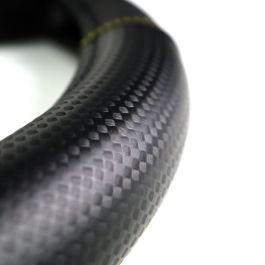 Momo Funda Volante Carbon Universal Negro y Amarillo MOMLSWC013BY 38-39 cm