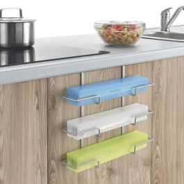 Metaltex Soporte triple de puerta para film/aluminio Galileo 36x9x30cm