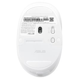ASUS MD101 Ratón Óptico Inalámbrico RF Wireless + Bluetooth 2400 DPI Blanco
