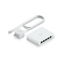 Ubiquiti Switch de 5 Puertos 2.5GbE RJ45, 25 Gbps, Alimentación PoE, Compacto