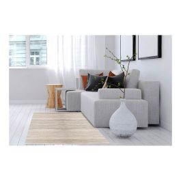 Bamboo Cool Alfombra de Bambú Yeso 140x200cm Interior/Exterior Antideslizante