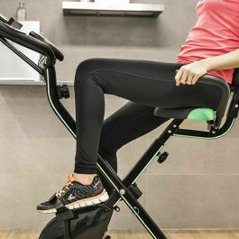 Cecotec 07016 Bicicleta Estática Plegable X-Bike Pro, Rodillo Entrenamiento Magnético con Respaldo, Pulsómetro y Pantalla LCD