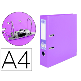 Liderpapel Archivador de Palanca A4 Documenta Forrado PVC Rado Lila Compresor Metálico Lomo 75 mm Precio: 13.50000025. SKU: B1FSD96AZT
