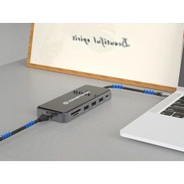 CONCEPTRONIC ADAPTADOR USB-C 12IN1 HDMIx2 VGA USB-C DATOS USB-A AUDIO LAN GIGABIT LECTOR DE TARJETAS DONN15G CONCEPTRONIC ADAPTADOR USB-C 12IN1 HDMIx2 VGA USB-C DATOS USB-A AUDIO LAN GIGABIT LECTOR DE TARJETAS DONN15G