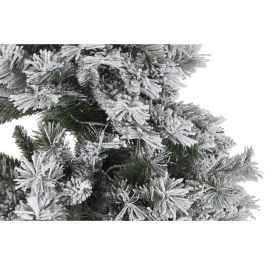 Árbol de Navidad DKD Home Decor Blanco Verde Metal Polietileno Nevado 130 x 130 x 218 cm